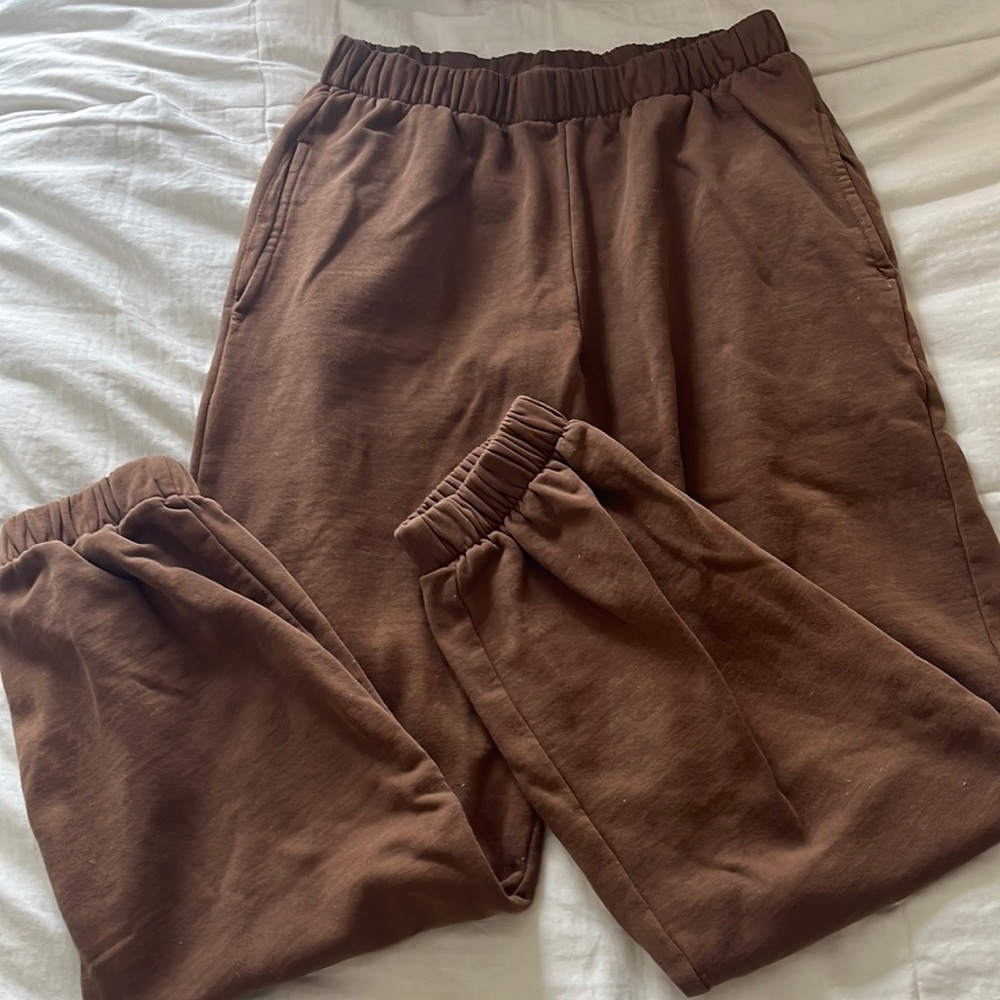 brandy melville brown sweatpants